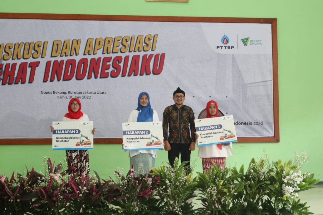 150 Healthy Cadres of PTTEP-Dompet Dhuafa Launches Creative Non-Communicable Disease Campaigncsr kesehatan