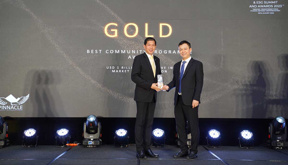 PTTEP Indonesia Won Gold from the 15th Annual Global CSR Awards 2023 in Da Nang, Vietnamcsr kesehatan