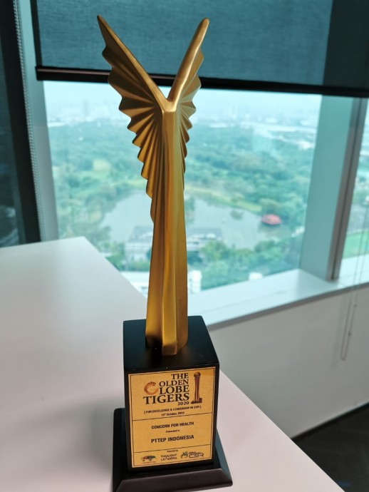 PTTEP receives The Golden Globe Tigers Awards 2020csr kesehatan