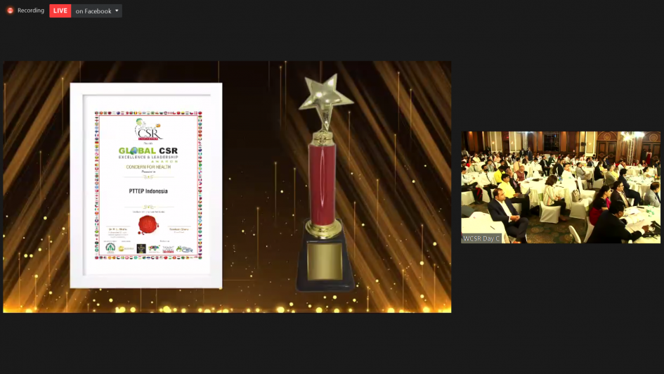 csr kesehatan PTTEP Indonesia Together with Setwapres Wins Stunting Award in Mumbai, India
