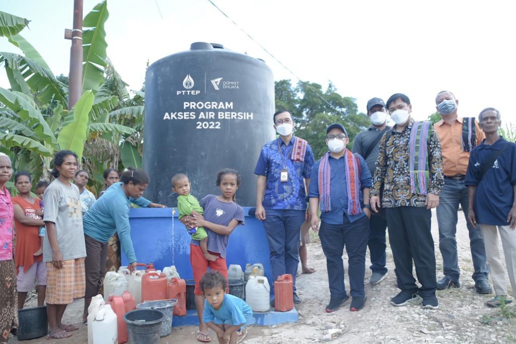 csr kesehatan Support for Access to Clean Water in Kupang, South Central Timor, and North Central Timor, PTTEP: Water is an Essential Community Need, Together We Make an Effort and Strive