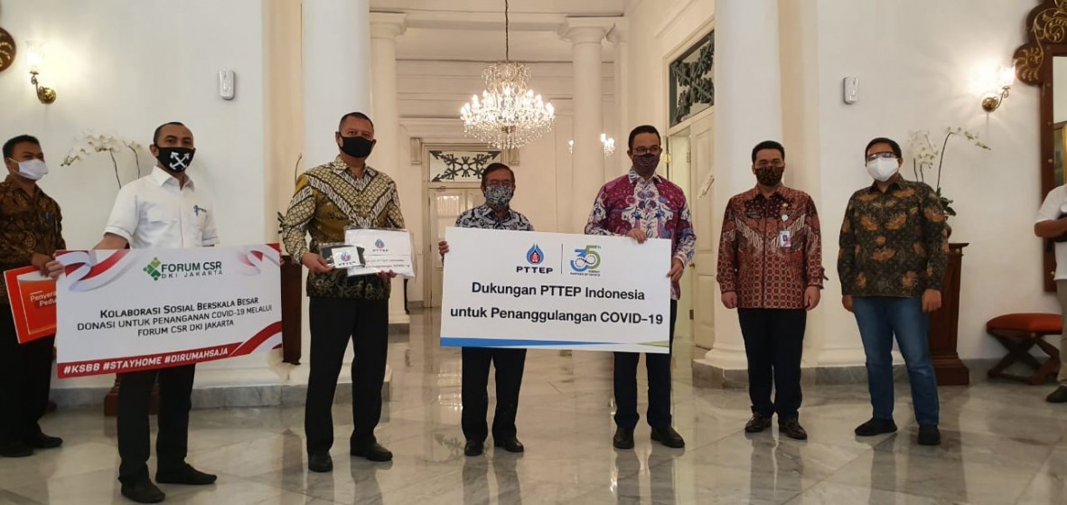 csr kesehatan PTTEP support the Jakarta Provincial Government in mitigating the Covid-19 pandemic